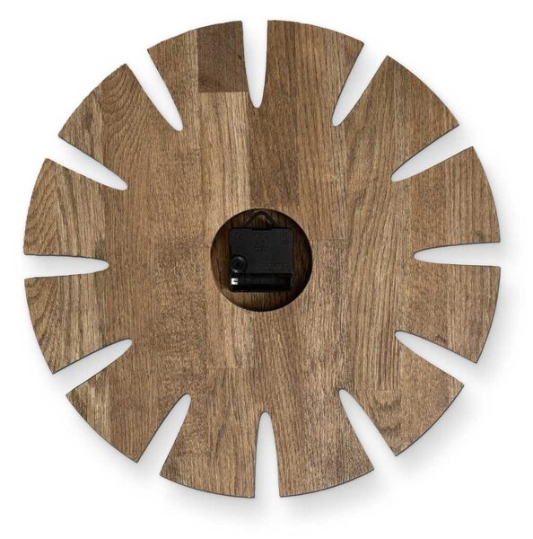 Elegantné nástenné hodiny tera - GAMAOU: Farba čierna RAL 9005 30 cm 4634-107914 MAS014-TERA-BLACK-30