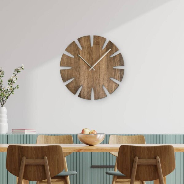 Elegantné nástenné hodiny tera - GAMAOU: Farba čierna RAL 9005 30 cm 4634-107914 MAS014-TERA-BLACK-30