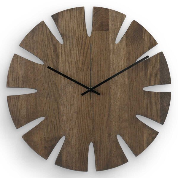 Elegantné nástenné hodiny tera - GAMAOU: Farba čierna RAL 9005 30 cm 4634-107914 MAS014-TERA-BLACK-30