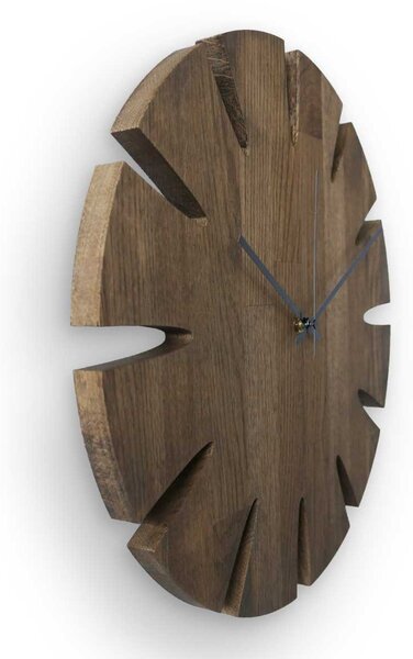 Elegantné nástenné hodiny tera - GAMAOU: Farba čierna RAL 9005 30 cm 4634-107914 MAS014-TERA-BLACK-30