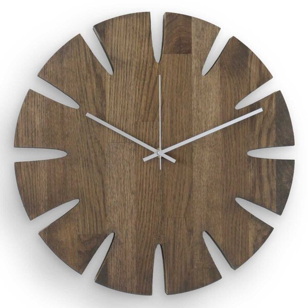 Elegantné nástenné hodiny tera - GAMAOU: Farba čierna RAL 9005 30 cm 4634-107914 MAS014-TERA-BLACK-30