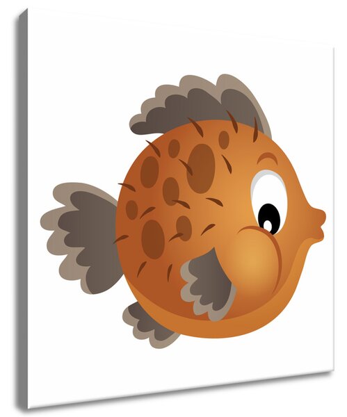 Obraz na plátne Hnedá rybka Rozmery: 30 x 30 cm