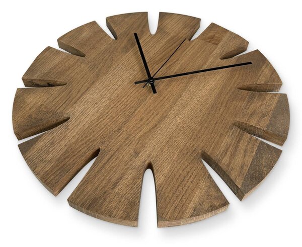 Elegantné nástenné hodiny tera - GAMAOU: Farba čierna RAL 9005 30 cm 4634-107914 MAS014-TERA-BLACK-30