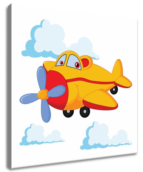 Obraz na plátne Žlté lietadlo Rozmery: 30 x 30 cm