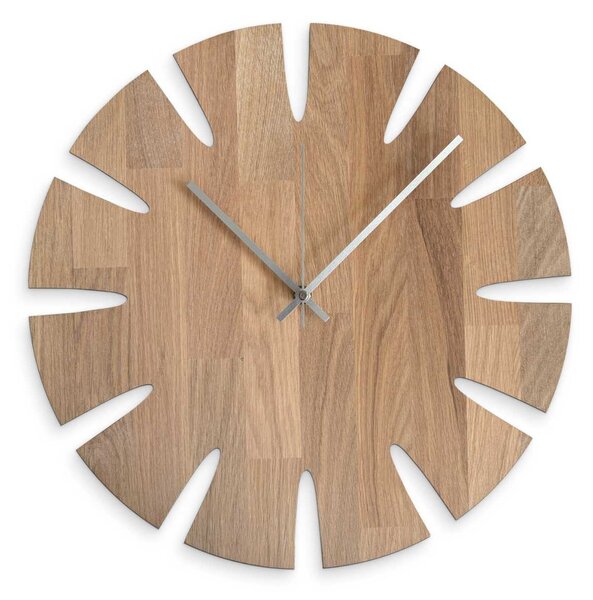 Luxusné vyrezávané drevené hodiny na stenu - UBKOP: Farba čierna RAL 9005 30 cm 4636-107946 MAS014-3041-BLACK-30