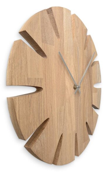 Luxusné vyrezávané drevené hodiny na stenu - UBKOP: Farba čierna RAL 9005 30 cm 4636-107946 MAS014-3041-BLACK-30
