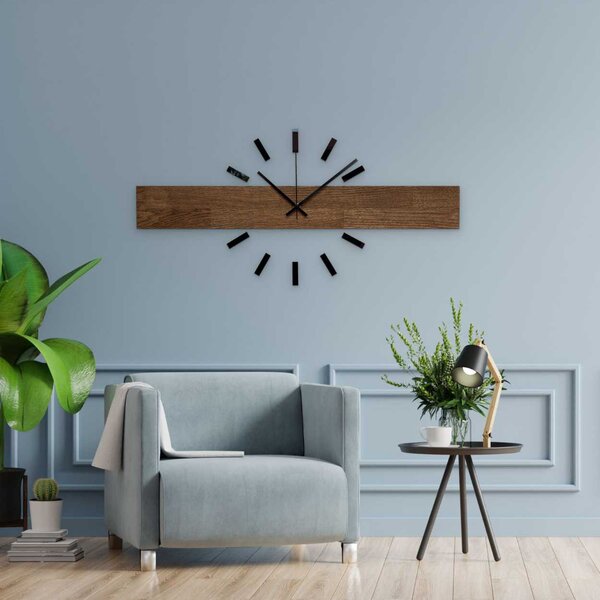 Nadčasové nástenné hodiny s originálnym dizajnom - DRAKARYS: Strieborné ručičky 60 cm 4639-109270 MAS021-3073- SILVER-60