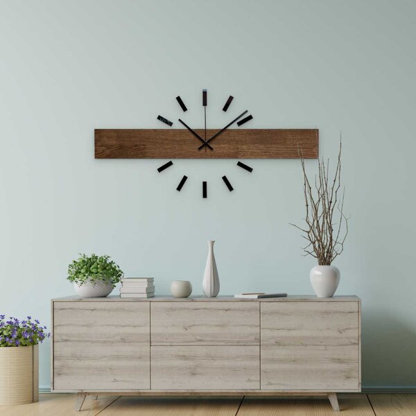 Nadčasové nástenné hodiny s originálnym dizajnom - DRAKARYS: Strieborné ručičky 60 cm 4639-109270 MAS021-3073- SILVER-60
