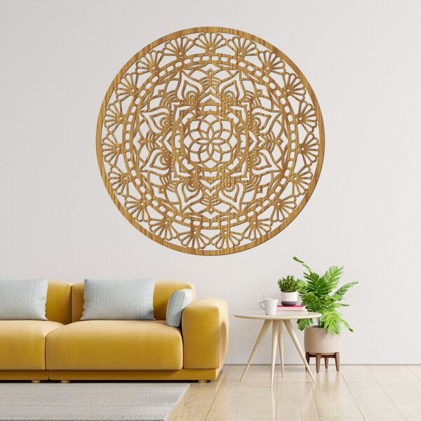 Elegantná drevená mandala kvet života | AFORDI: HDF - Javor 20 cm 4666-109892 HDF0507-akcia20