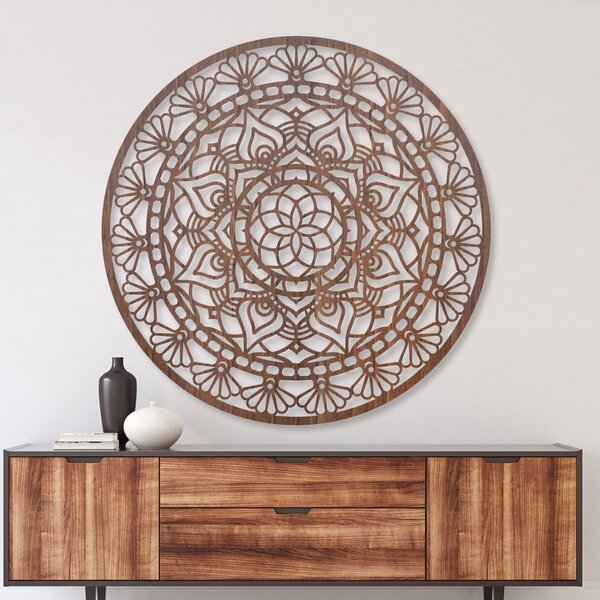 Elegantná drevená mandala kvet života | AFORDI: HDF - Javor 20 cm 4666-109892 HDF0507-akcia20