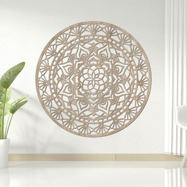 Elegantná drevená mandala kvet života | AFORDI: HDF - Javor 20 cm 4666-109892 HDF0507-akcia20