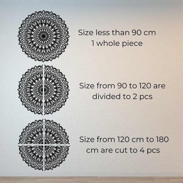 Drevená 3D mandala na stenu – Luxusný vyrezávaný obraz | HELGA: HDF - Orech 20 cm 4675-110685 HDF0251-akcia20