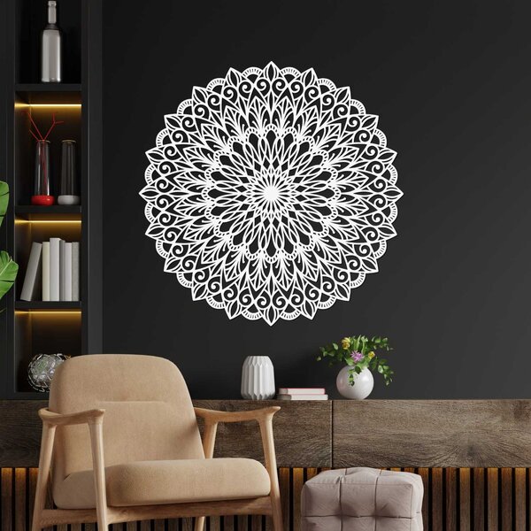 Drevená 3D mandala na stenu – Luxusný vyrezávaný obraz | HELGA: HDF - Orech 20 cm 4675-110685 HDF0251-akcia20