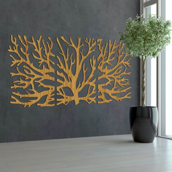 Trojdielny obraz na stenu konáre moderné vetvy stromu | DRNDO: HDF - Javor 50 x 20 cm 4678-110927 HDF0502-akcia20
