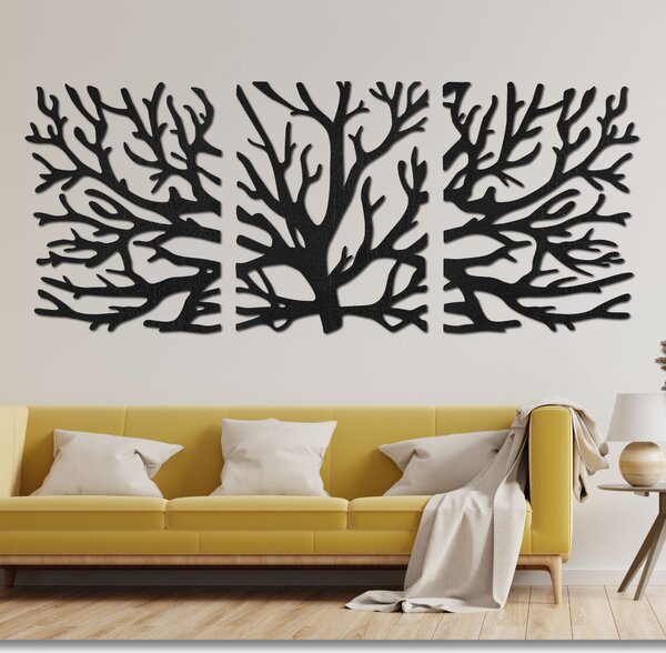 Trojdielny obraz na stenu konáre moderné vetvy stromu | DRNDO: HDF - Javor 50 x 20 cm 4678-110927 HDF0502-akcia20