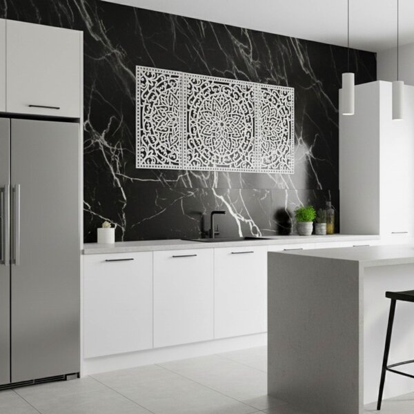 Drevená nástenná dekorácia Mandala | FLORIA: HDF - Javor 105 x 50 cm 4713-112978 HDF0514-B
