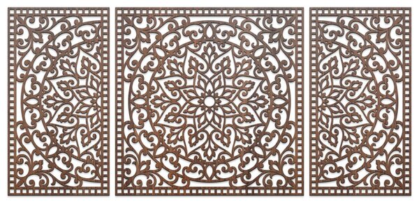 Drevená nástenná dekorácia Mandala | FLORIA: HDF - Javor 105 x 50 cm 4713-112978 HDF0514-B