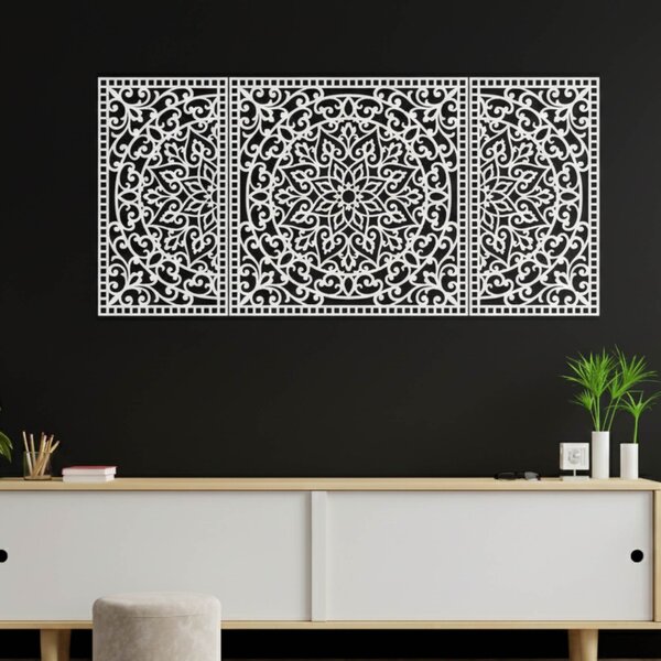 Drevená nástenná dekorácia Mandala | FLORIA: HDF - Javor 105 x 50 cm 4713-112978 HDF0514-B