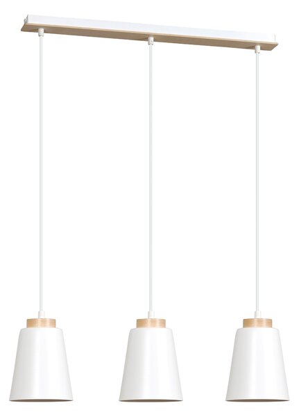 Emibig BOLERO 3 | moderná visiaca lampa Farba: Biela
