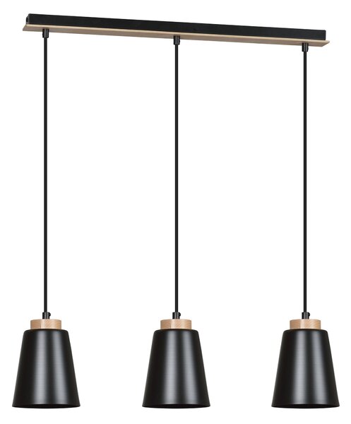 Emibig BOLERO 3 | moderná visiaca lampa Farba: Čierna