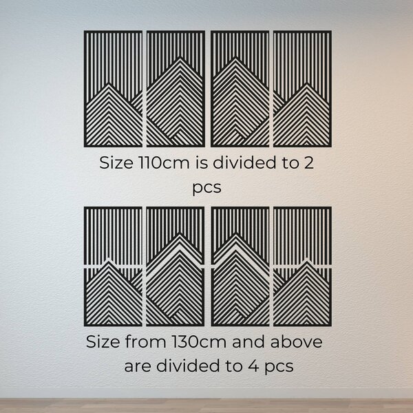 Drevený obraz na stenu Hory – lamelový set (2 ks) | KLERAI: Preglejka Topoľ - Honey 3071 20 cm 4759-113812 PR0481