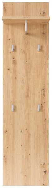 VEŠIAKOVÝ PANEL, dub artisan, 40/158/30 cm - Vešiakové steny, Online Only