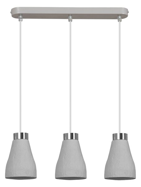 Emibig KREPS 3 | moderná visiaca sádrová lampa Farba: Sivá
