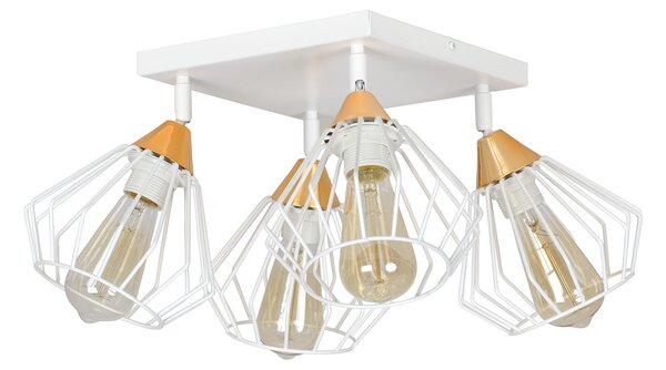 Emibig VESTA 4A | dizajnová stropná lampa Farba: Biela