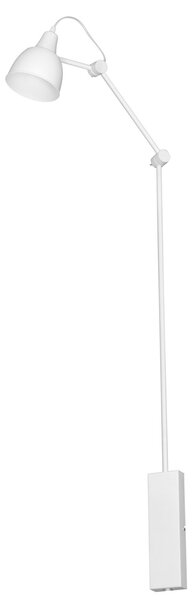 Aldex AIDA | biela industriálna nástenná lampa Rozmer: 100x125x14, Farba: Biela
