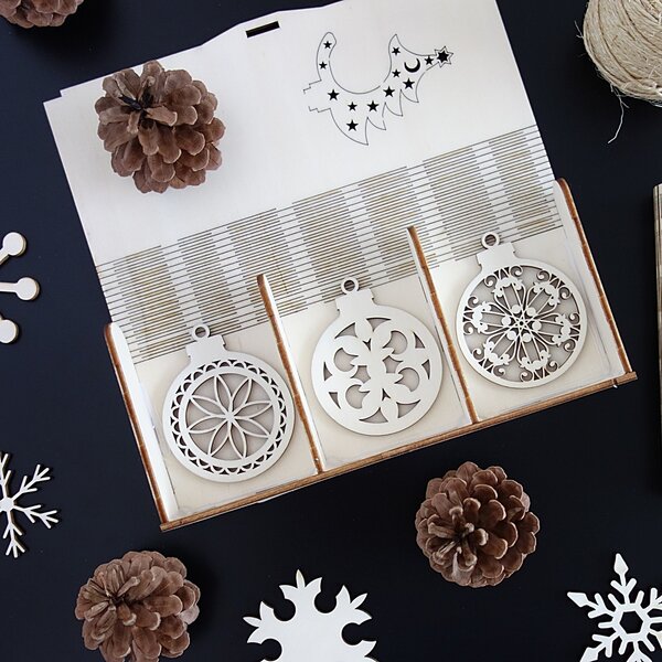 Ozdoby na vianočný stromček, 1 sada-18 kusov 3490 PR0107-Christmas decoratio HEU-