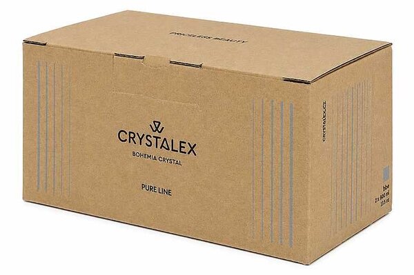 Crystalex poháre Pure line blue 350 ml 2 ks