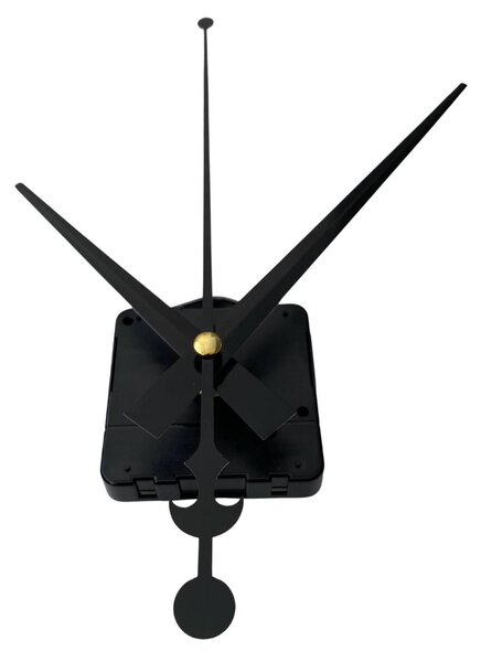 Čierne hliníkové ručičky na hodiny - dizajn kotvy 16 / 12 cm 4754 R105