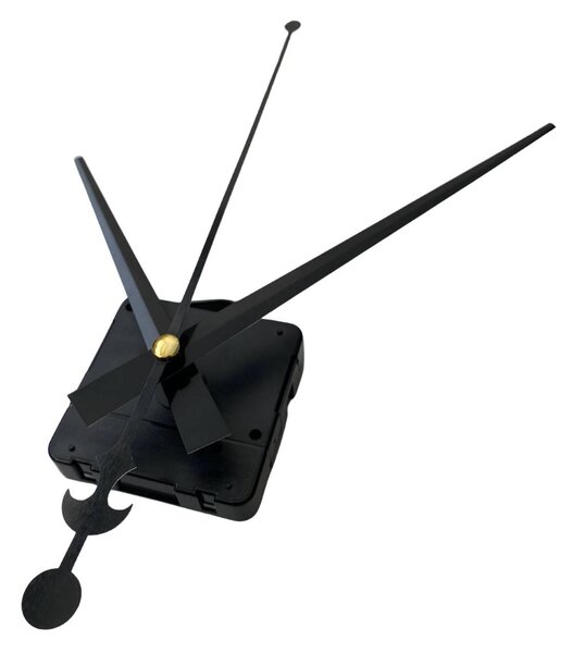Čierne hliníkové ručičky na hodiny - dizajn kotvy 16 / 12 cm 4754 R105