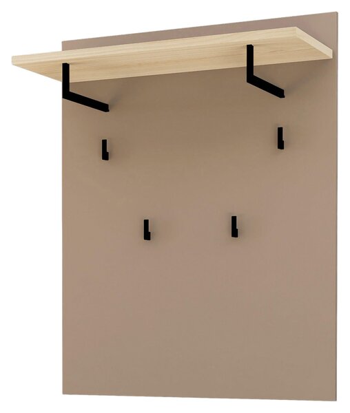 VEŠIAKOVÝ PANEL, taupe, farba duba, 80/100/30 cm Voleo - Vešiakové steny
