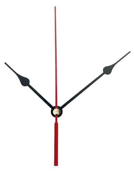 Čierne hliníkové ručičky na hodiny – slzičkový dizajn 11,5 / 8,5 cm 4751 R104