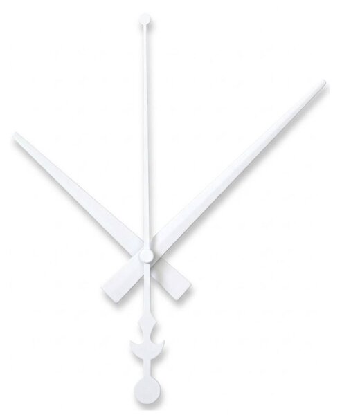 Biele hliníkové ručičky na hodiny - dizajn kotvy 16 / 12 cm 4757 R108