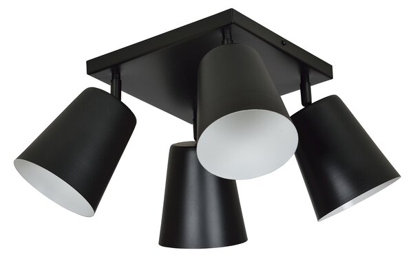 Emibig PRISM 4 | moderná stropná lampa Farba: Čierna/Biela