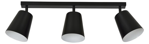 Emibig PRISM 3 | moderná stropná lampa trojitá Farba: Čierna/Biela