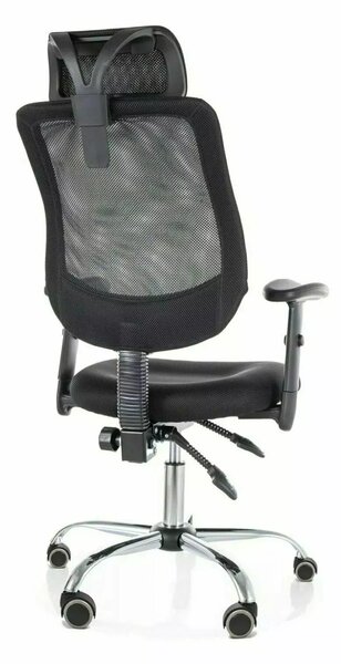 Čierne kancelárske kreslo FLEXISEAT Q-118RC