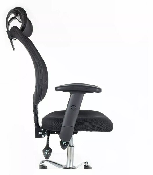 Čierne kancelárske kreslo FLEXISEAT Q-118RC