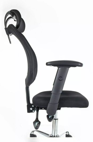 Čierne kancelárske kreslo FLEXISEAT Q-118RC