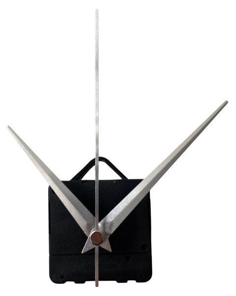 Strieborné špicaté hliníkové ručičky na hodiny 11 / 8,5 cm 4763 R112