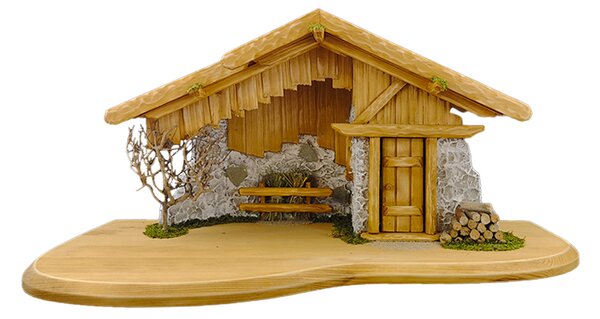 AMADEA Drevený betlehem BEZ FIGURÍK 60 cm