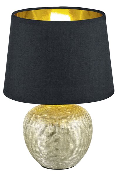 Trio LUXOR S | luxusná stolná lampa Farba: Čierna/Zlatá