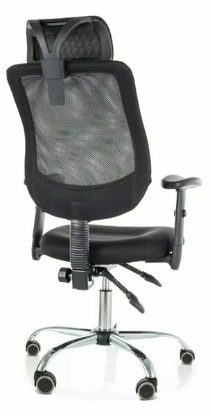 Čierne kancelárske kreslo FLEXISEAT Q-118RC