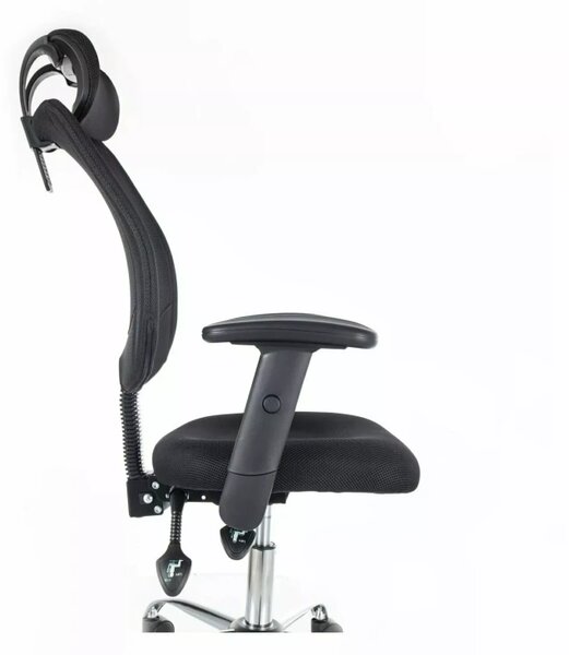 Čierne kancelárske kreslo FLEXISEAT Q-118RC