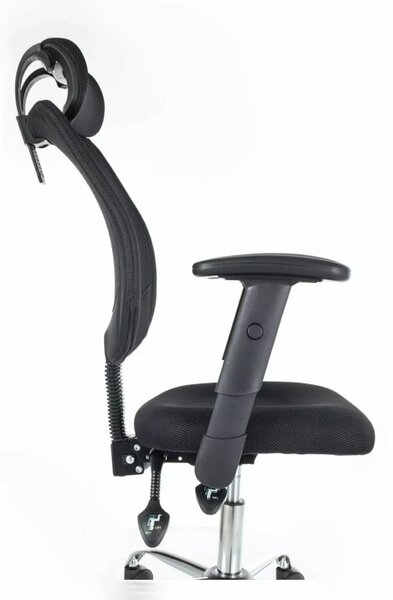 Čierne kancelárske kreslo FLEXISEAT Q-118RC