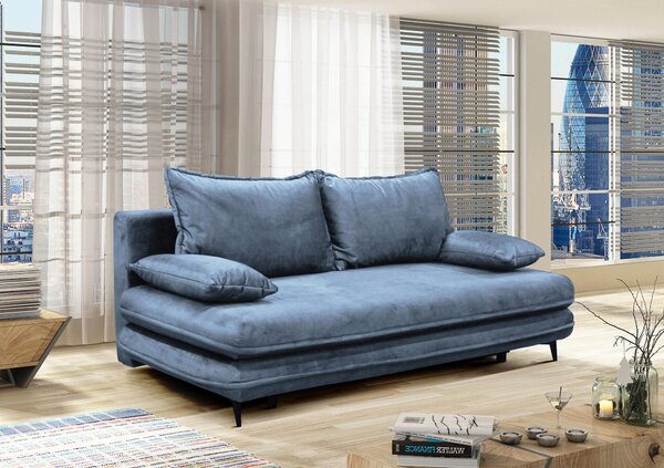 ROZKLADACIA POHOVKA, textil, svetlomodrá MID.YOU - Sedačky, Online Only