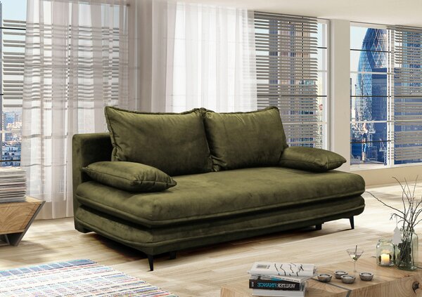 ROZKLADACIA POHOVKA, textil, tmavozelená MID.YOU - Sedačky, Online Only
