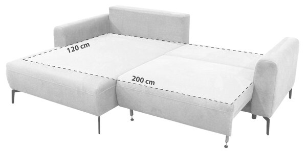 ROHOVÁ SEDAČKA, textil, svetlohnedá MID.YOU - Sedačky, Online Only